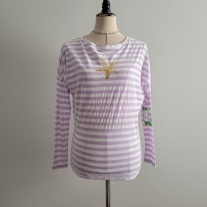 Lilly Pulitzer Tina Top in Wisteria Boat Party Stripe